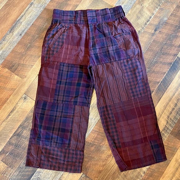 URBAN OUTFITTERS Anna Patchwork Plaid Cropped Pant - Picture 5 of 11